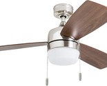 Honeywell 50616-01 Barcadero Ceiling Fan, 44&quot; Compact, Brushed Nickel. - $120.92