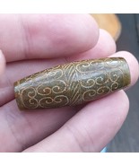 Pendentif ancien en perles de jade vert chinois certificat de jade haïti... - $55.73