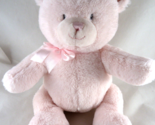 Baby Gund Teddy Bear Plush Stuffed Animal Pink 12&quot; sitting 10&quot; - £11.89 GBP