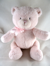 Baby Gund Teddy Bear Plush Stuffed Animal Pink 12&quot; sitting 10&quot; - £11.89 GBP