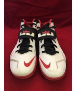 Nike Zoom Lebron Soldier VII 7 599264-100 Red White Basketball Shoes 12.... - $843.26 MXN