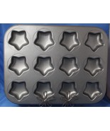 Mini Star Pan 12 Section Cookie Muffin Dessert Nonstick 14.7&quot; x 10.3&quot; - £6.03 GBP