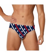 Mondxflaur USA Flag Swim Briefs Sexy Swimming Trunks Quick Dry Soft Athl... - $374.21 MXN