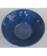 Hand Painted Blue Swirl Design Serving Bowl Stonemite - $243.17 MXN