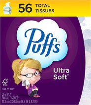 Puffs Ultra Soft Facial Tissues, 1 Cube, 56 Facial Tissues Per Box - $17.99