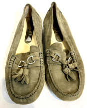 Vaneli Tasseled Suede Driving Moccasins Women&#39;s 8.5 M Green - $18.99