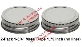 2-Pack 1-3/4&quot; Steel Caps Gallon Qt Oil Can Gas Eagle Delphos 1.75 inch Metal Lid - £2.24 GBP