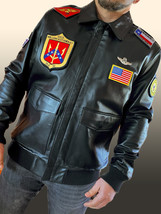A2 Aviator US AirForce Bomber Leather Jacket | High-Quality lambskin Leather - £182.48 GBP