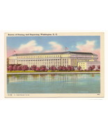 Bureau Of Printing and Engraving washington D.C. linen Postcard Unused - £4.48 GBP