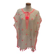 J. CREW Women&#39;s Embroidered Indian Cotton Beach Tunic Cover Up J2492 Size Medium - £14.78 GBP