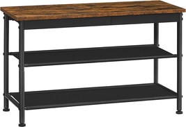 Vasagle Shoe Bench, Shoe Rack Bench For Entryway, With 2 Fabric Storage Shelves, - £37.47 GBP
