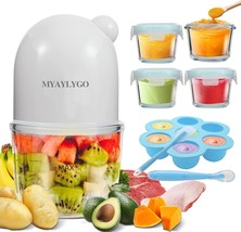 Baby Food Maker, Upgraded 14-in-1 Food Processor set for Baby Food &amp;Purées White - £33.62 GBP