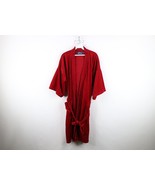 Vintage 60s 70s Streetwear Mens OSFA Belted Velvet Velour Bath Robe Loun... - $59.35