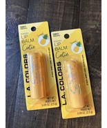 (2) LA COLORS LIP BALM CUTIE PINEAPPLE FLAVOR CHAPSTICK MOISTURIZE LIPSTICK - $15.33 CAD