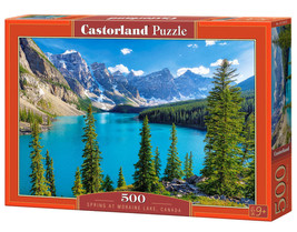 500 Piece Jigsaw Puzzle, Spring at Moraine Lake, Canada, Mountain view, - $19.73