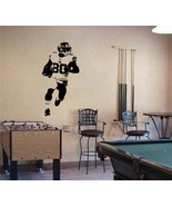 Football Player Wide Receiver Vinyl Wall Sticker Decal 20&quot;w x 43&quot;h - £35.55 GBP