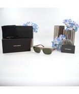 Dolce &amp; Gabbana DG4455 Khaki Gunmetal Logo Acrylic Sunglasses NWT Case - $339.94 CAD