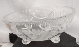 Vintage Cut Crystal Star Footed Candy Dish7x7x3/2 - £17.49 GBP