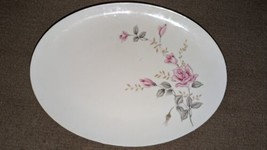 Vintage Castlecourt Fine China Japan Rose Glow 12 1/2&quot; Platter Roses ~ - £15.78 GBP