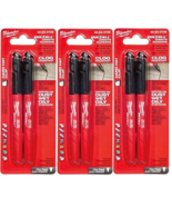 Milwaukee Electric Tool 48-22-3105 2 Pack x3 (6 Markers Total) Black, Fi... - $17.95 CAD