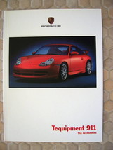 PORSCHE OFFICIAL 911 996 CARRERA TEQUIPMENT ACCESSORY BROCHURE 2000 USA ... - $21.95