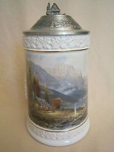 THOMAS KINKADE STEIN Beginning of a Perfect Day TANKARD Longton Crown - $38.65