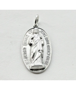 VINTAGE 925 STERLING SILVER JESUS HAVE MERCY ON US MEDAL PENDANT - €41,22 EUR
