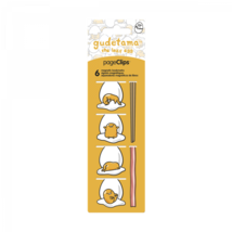 Sanrio Gudetama Page Clip Bookmarks 6-Pack Multi-Color - £10.25 GBP