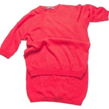 Women&#39;s Vintage Nuggets 2 Piece Long Pink Sweater Dress - £9.32 GBP
