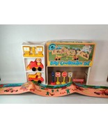Vtg 1980 Bizzi Construction Worker Set Pre-school Pushtoy Complete Excln... - $26.73