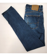 American Eagle Men&#39;s Blue Denim Stretch Jeans Slim Size 29 x 32 Pants - £18.96 GBP