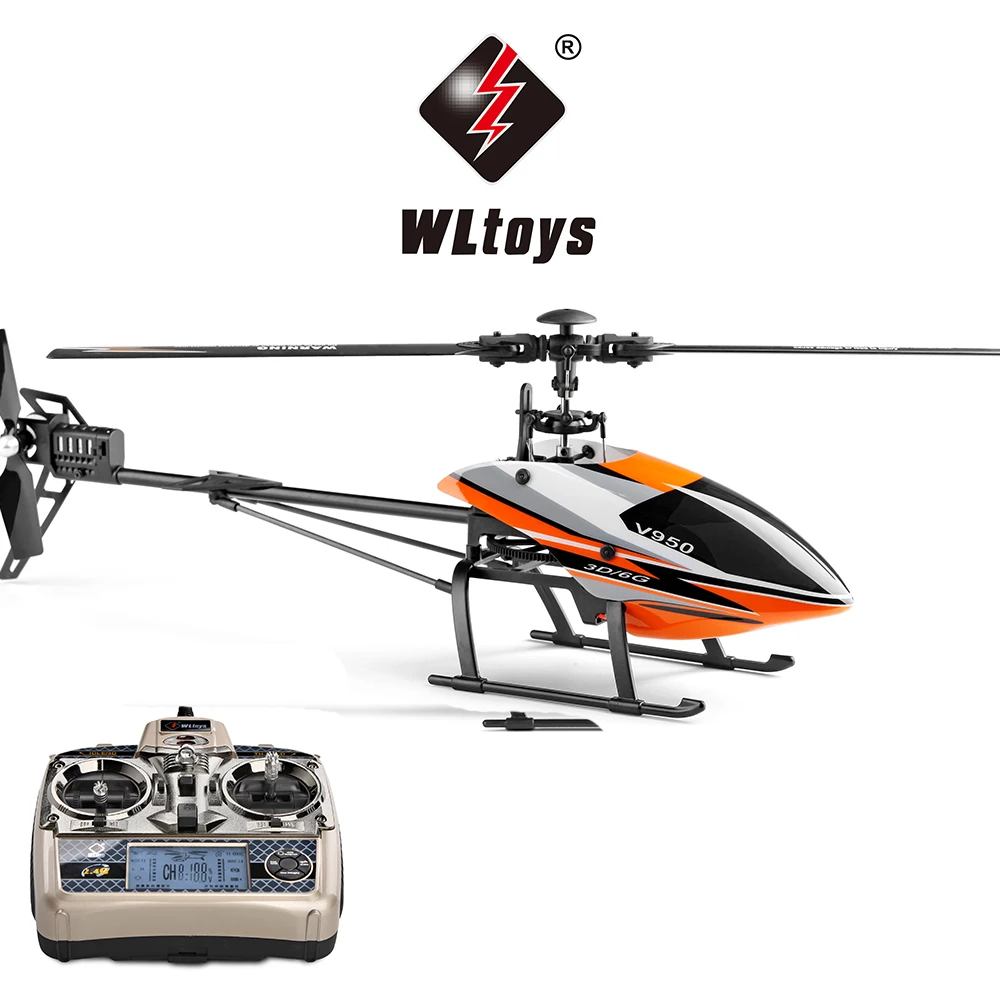 WLtoys XK V950 RC Helicopter RTF 2.4G 6CH 3D 6G Brushless Motor RC Plane - £303.78 GBP+