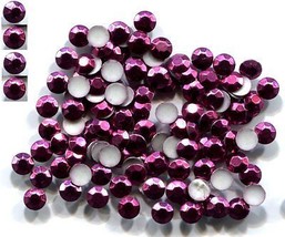 Rhinestuds Faceted CORAL ROSE Hot Fix  2mm  Iron on  2 Gross  288 Pieces - £4.62 GBP