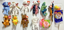 Vintage Ty McDonalds Happy Meal &amp; Jingle Beanie Babies Lot Of 12 #12/BB20 - £10.32 GBP
