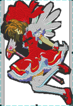 Anime Cardcaptor Sakura Kinomoto Embroidery Pattern - £3.91 GBP