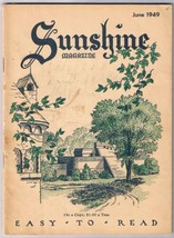 Vintage Sunshine Magazine June 1949 Feel Good Easy To Read - $3.95