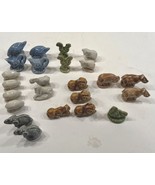 24 Wade Whimsies Porcelain Figurines Noah&#39;s Ark Series Red Rose Tea England - $166.33
