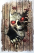 Gothic Horror-Peeping Redeye Skull-Wall Sticker Floor Cling Halloween De... - $73.22 MXN