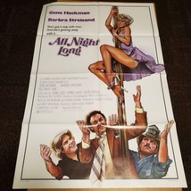 All Night Long 1981 Starring Gene Hackman and Barbara Streisand Original Vint... - £23.21 GBP