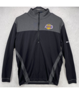 Columbia Lakers Long Sleeve Golf Pullover Mens Size Medium Black Grey 1/... - $24.74