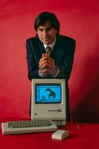 Steve Jobs Posing With Macintosh Apple Computer 1984 4X6 Photo Postcard - £6.80 GBP