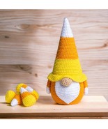 Halloween Candy Corn Hand Crochet Gnomes, Halloween amigurumi crochet dolls - $61.74 CAD