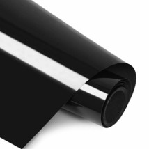 12&quot; x 5FT Black HTV Iron On Heat Transfer Vinyl Roll for T Shirts Cricut Craft - £7.49 GBP