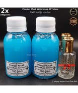 2x Powder Musk Al Tahara 100g White Thick Pure Perfume Oil بودر مسك طهارة - £33.96 GBP