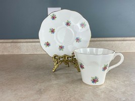 Montrose # 2712 Scalloped Impression Roses   Fine Bone China  Tea Cup And Saucer - £11.53 GBP