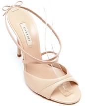 CASADEI Leather Sandal Mule PENNY Blade Blush Pink Heel Bow Strappy Sz 3... - £596.76 GBP