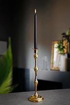 LaModaHome Single Decorative Candlestick, Stylish Taper Gold Candle Holder for C - £35.82 GBP