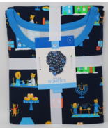 Women&#39;s Holiday Hanukkah Print Matching Family Pajama Set Wondershop Blu... - $19.77