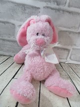 Ganz Plush Tummy Tubbies pink bunny rabbit Easter egg ribbon bow - £5.56 GBP