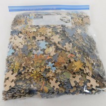 Puzzle Pieces For Crafting Approx 1000 Pieces Same Puzzle Blues Greens Nature - £4.75 GBP
